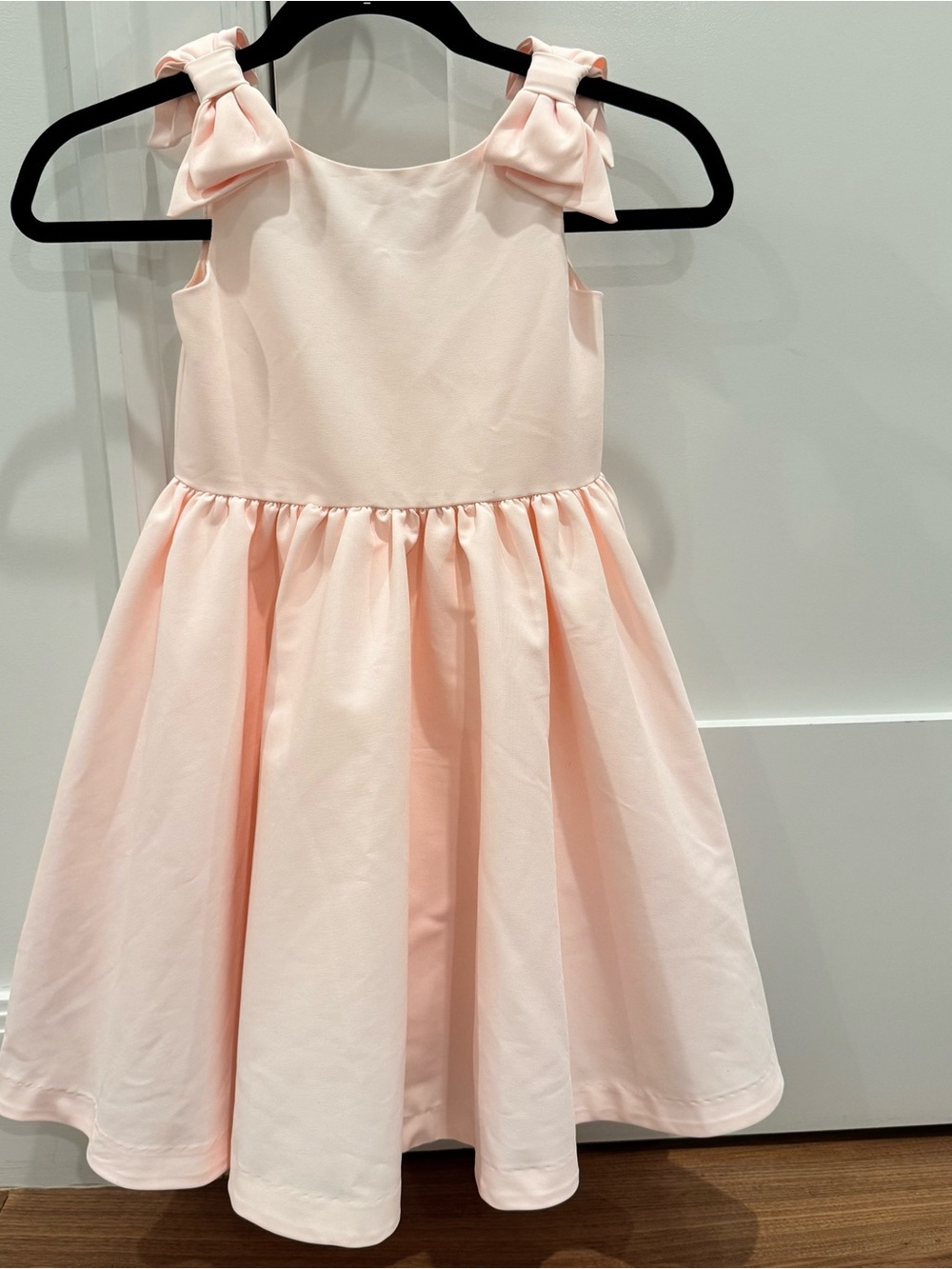 Janie and Jack Light Pink Bow-Shoulder Party Dress